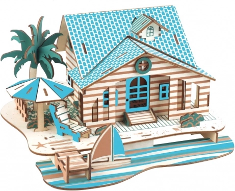 Woodcraft medinė 3D dėlionė „Vila Balyje“