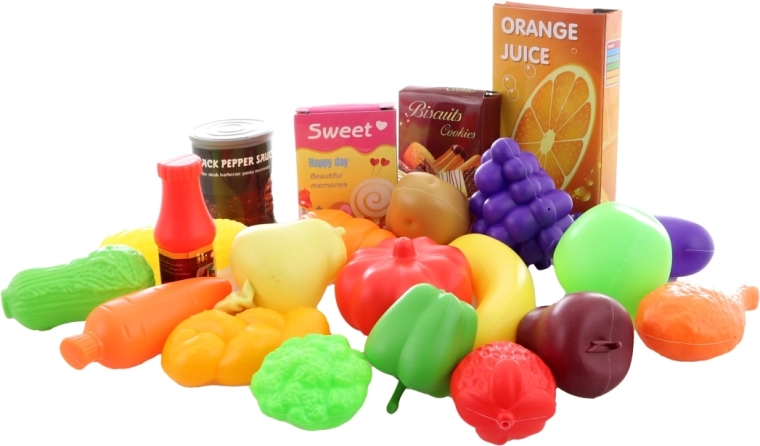 Ryškūs maisto produktai jutiminiam pažinimui