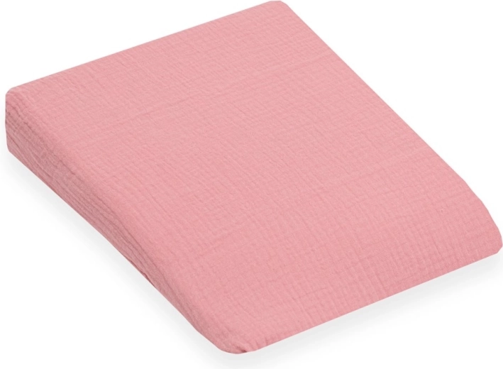 Muslino užvalkalas vaikiškai pagalvei – pleištui New Baby Standard 30 × 37 cm, rožinis
