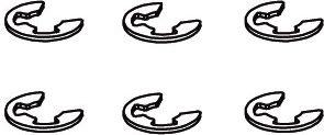 E-clip retaining clip 4 mm for Voltage-Major - 1 piece