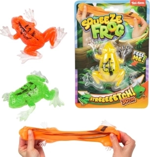 Wind-up rubber frog 10 cm