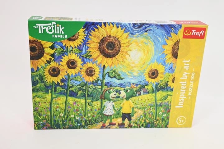Trefl Inspired by Art dėlionė 100 dalių – pasivaikščiojimas tarp saulėgrąžų