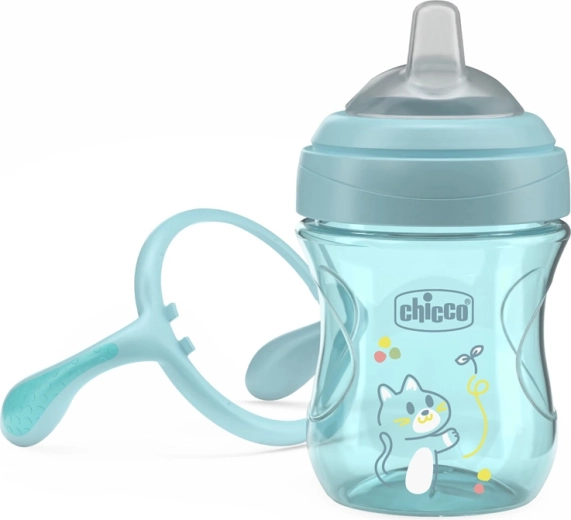 Soft silicone spout gentle on gums