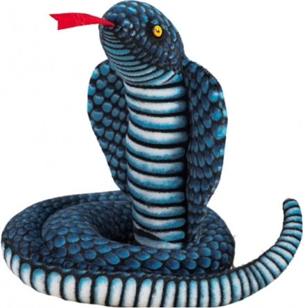 Plush Snake – King Cobra Blue 100 cm