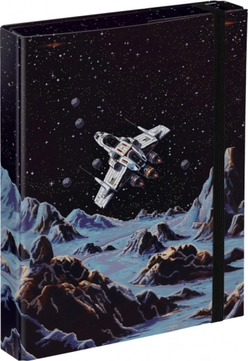 A5 sąsiuvinių aplankas „Pixel Space“
