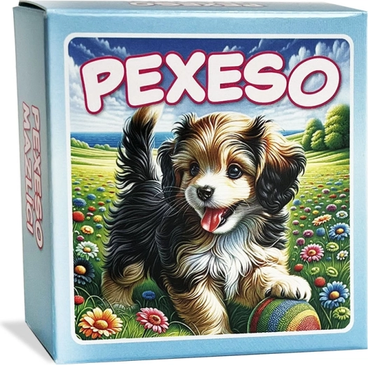 Pexeso „Mazlíčci“ mėlynoje dėžutėje