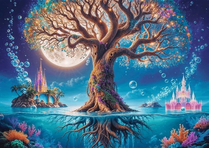 TREFL Puzzle Premium Plus Tea Time: Magic Tree 500 Pieces