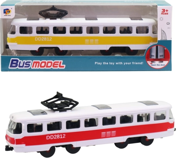 Tramvajus „šalina“ 17 cm – realistiškas modelis vaikams