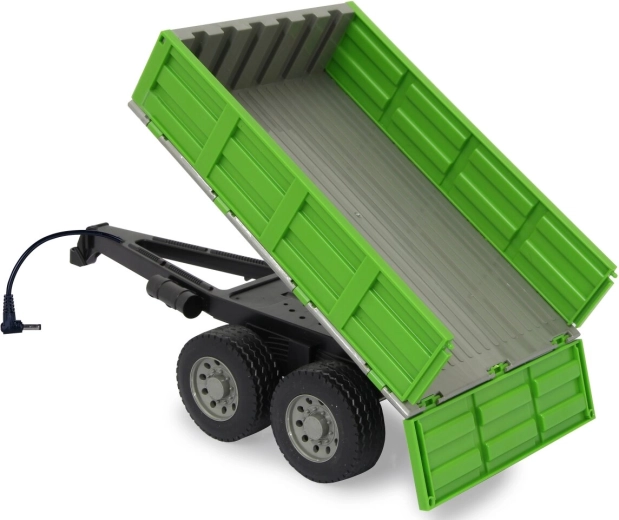 Tipping bed controlled via the RC tractor
