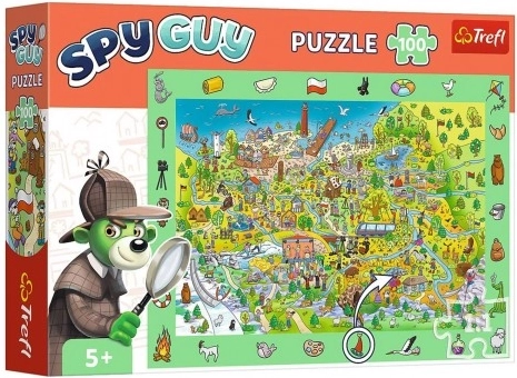 Stebėjimo dėlionė Spy Guy – Lenkija, 100 dalių