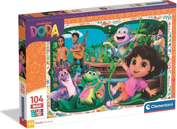 Clementoni maxi dėlionė Dora SuperColor 104 dalių