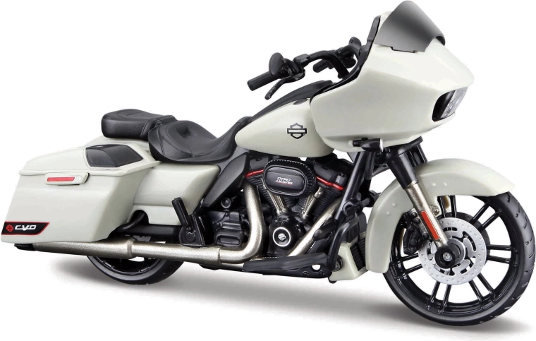 Maisto Harley-Davidson 2018 CVO Road Glide pilkai baltas 1:18
