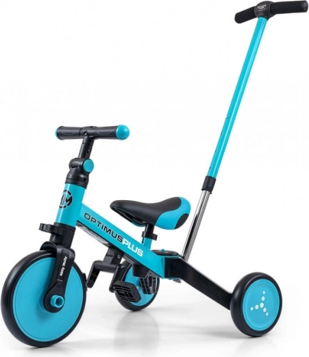 Children's balance bike and tricycle 4-in-1 Milly Mally Optimus Plus blue