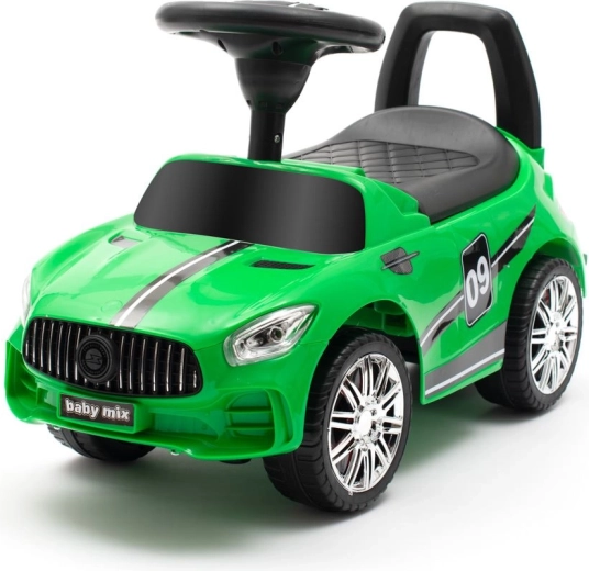 Vaikiškas paspirtukas su garsais BABY MIX Racer – žalias