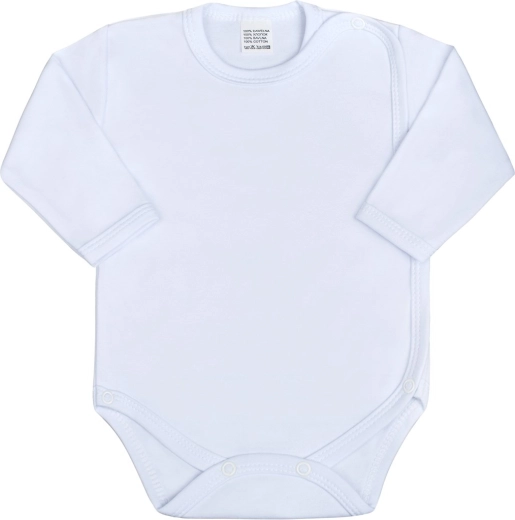 New Baby Classic white long-sleeved full-snap baby bodysuit 62
