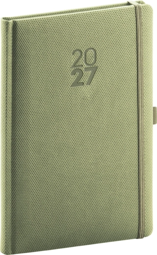 Notique weekly diary Diamante 2027 olive 15 × 21 cm