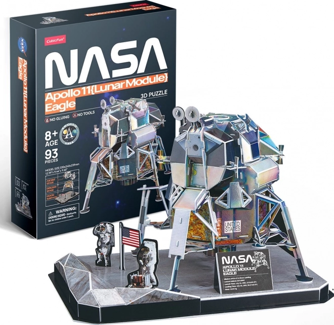 Modelis NASA Apollo 11 Mėnulio modulis Eagle - 93 detalės