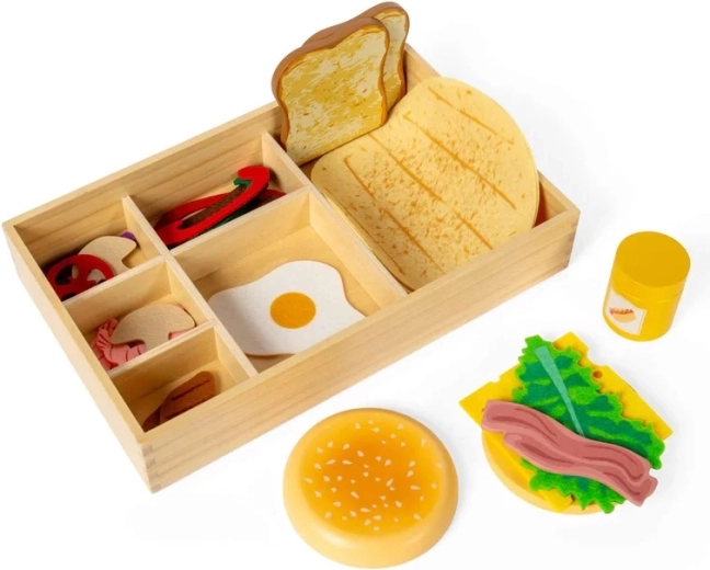 Organized box with compartments