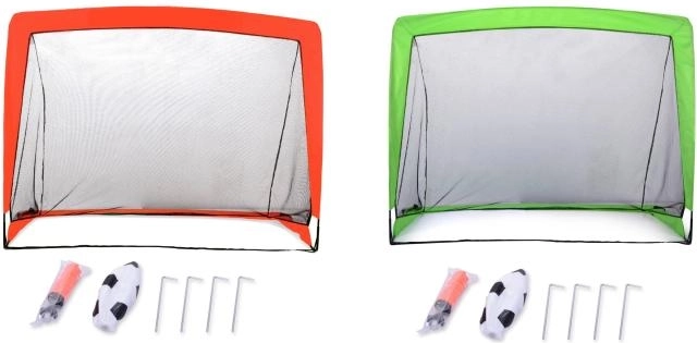 SPORTO nešiojami sulankstomi futbolo vartai su priedais 120 × 90 cm