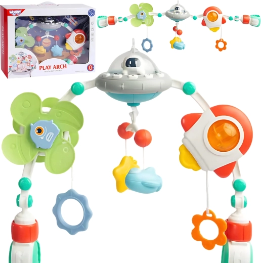 WOOPIE Baby Interactive Crib Toy Bar with Lullabies