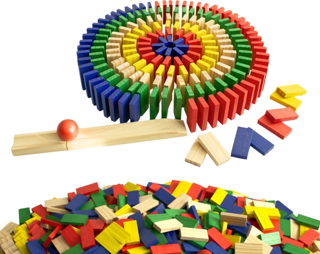 Wooden Color Dominoes 800 Pieces 2Kids Toys