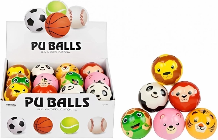Mega Creative anti-stress ball with animal motif - 1 piece