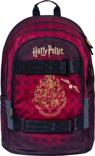 Mokyklinė kuprinė BAAGL Skate Harry Potter Hogvartsas, burgundiška