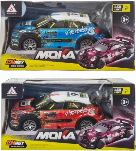 RC car with illuminated body