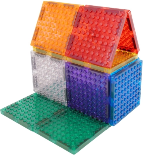 Cleverclixx magnetinis konstruktorius Brick tiles pack intense 16 vnt.