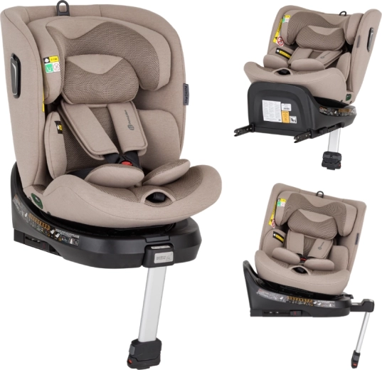 Petite&Mars pasukama automobilinė kėdutė Twistguard Pro i-Size tan brown air 40–150 cm (0–36 kg)