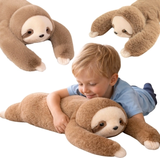 Woopie sensorinis sveriamas pliušinis tinginys, 65 cm, 1,5 kg