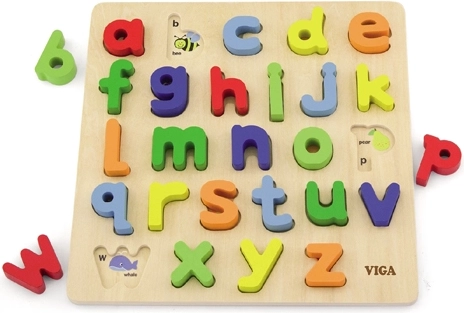 Viga wooden alphabet insertion sorter