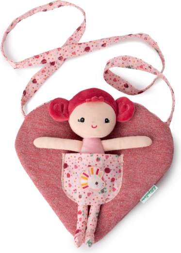 Heart-shaped handbag with Aline doll