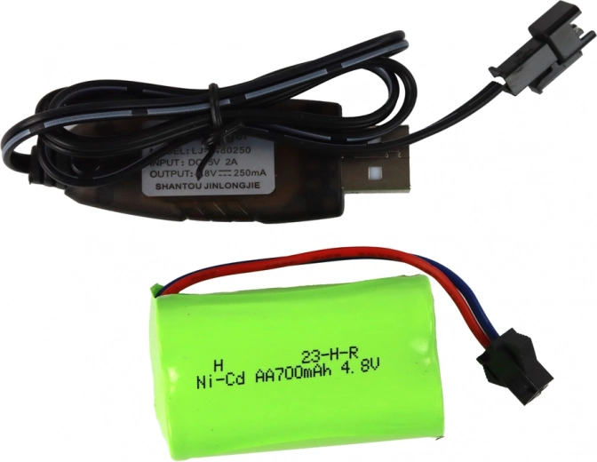 Įkraunamas akupaketas su USB įkrovimu