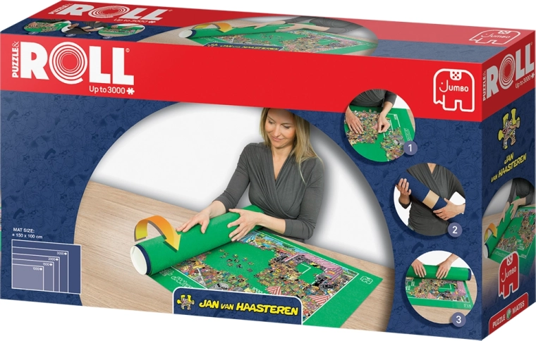 JUMBO Roll-Up Puzzle Mat 1000–3000 pieces 150 × 100 cm