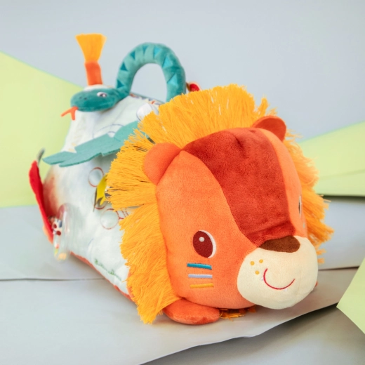 Textile Toy with Activities and Mirror Lion Jack