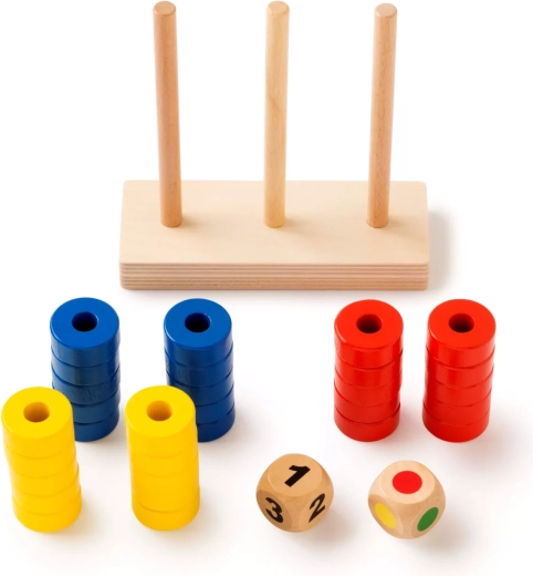 Counting and colors thanks to two dice