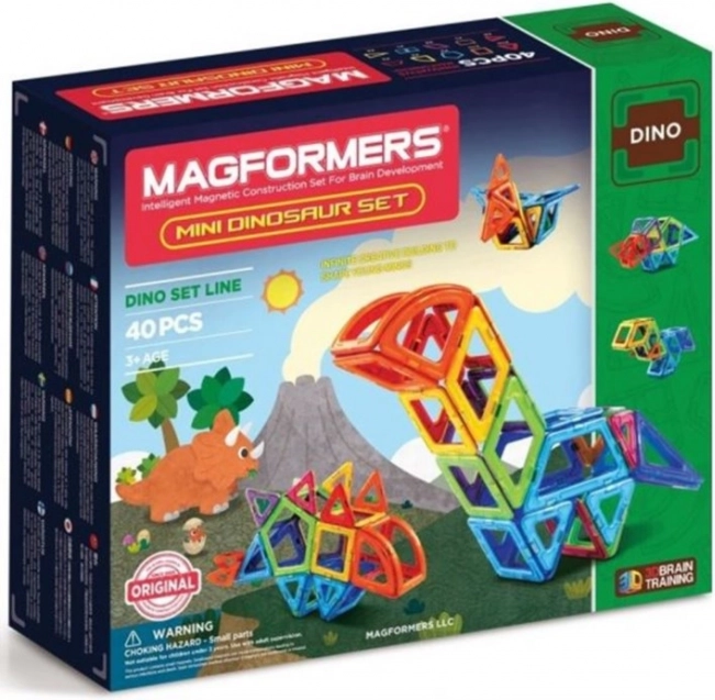 Magnetinis konstruktorius MAGFORMERS Mini Dinosaur (40 dalių)