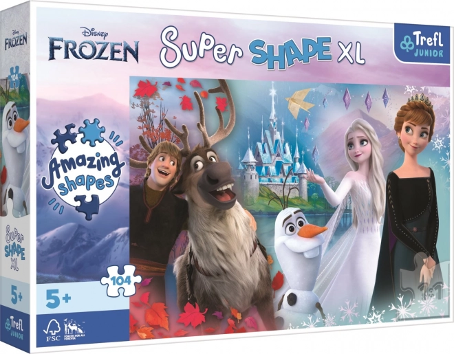 Puzzle 104 Pieces XL Super Shape Frozen – Anna and Elsa’s Cheerful World