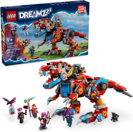 LEGO® DREAMZzz™ 71484 Kuperis ir jo robotinis dinozauras C-rex