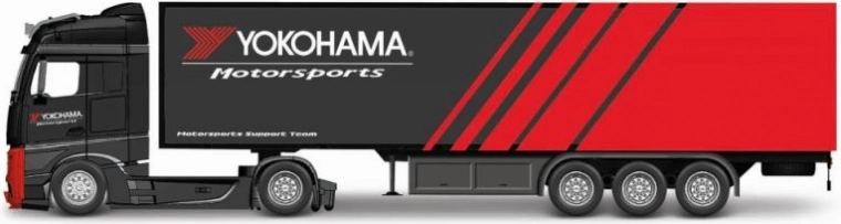 Bburago 1:43 MB Actros Gigaspace Firestone vilkikas su priekaba