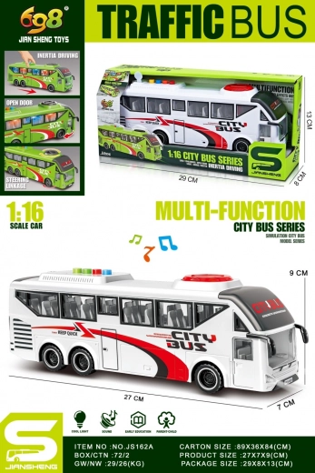 Baltas autobusas 1:16