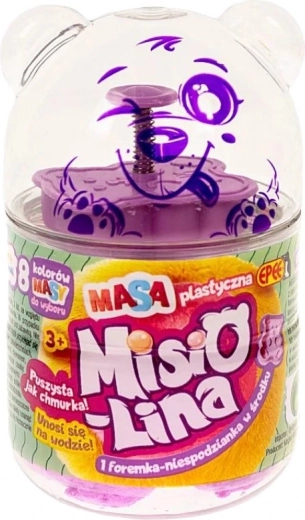 Misiolina light floating play dough – purple 60 g