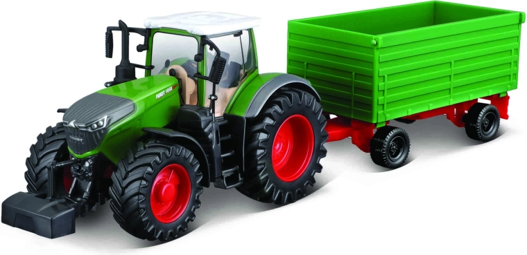 Traktorius su priekaba Fendt 1050 Bburago Farm 10 cm