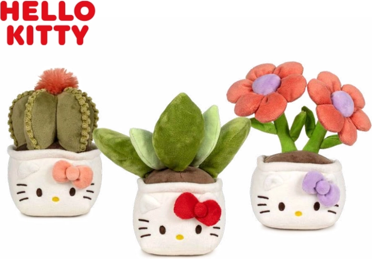 Pliušinis žaislas HELLO KITTY Botanical Love 21 cm