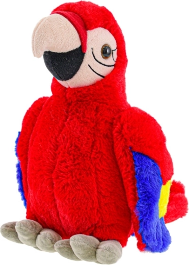 Plush Parrot 27 cm red