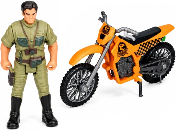 Researcher, motorbike and rich accessories