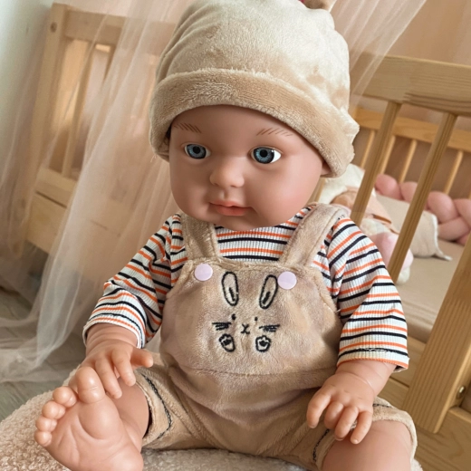 Realistic baby doll for nurturing play