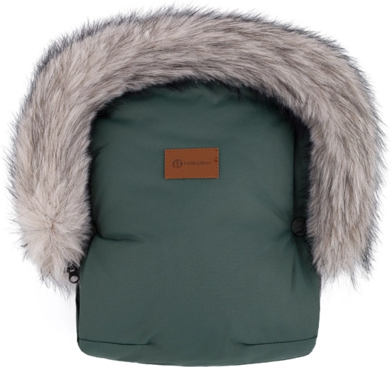 Petite&Mars stroller hand muff Furry Veritable khaki