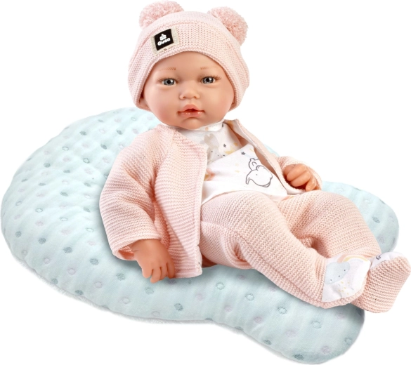 Guca realistic baby doll New Born with soft fabric body, 36 cm